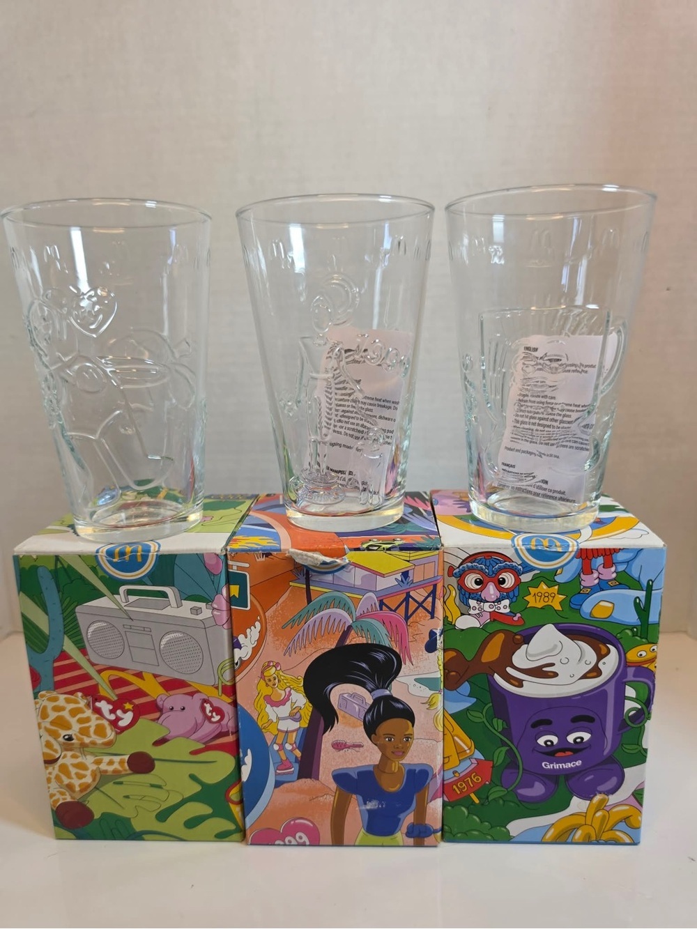 McDonald's Collector's Glass Cup 2024 Canada - Set of 3 Brand New Sealed